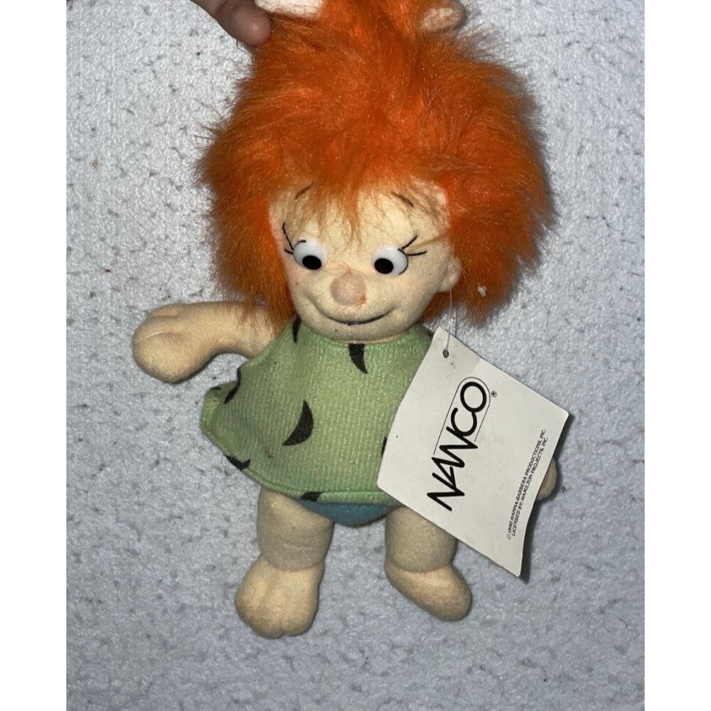 1990 Hanna Barbera The Flintstones Plush Pebbles Doll By NANCO
